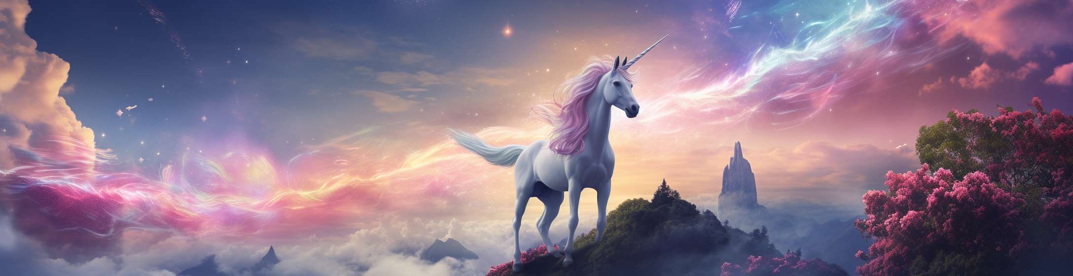 String Femme Licorne - Tanga Séduisant Imprimé Créature Mythique Blanc, 95% Coton