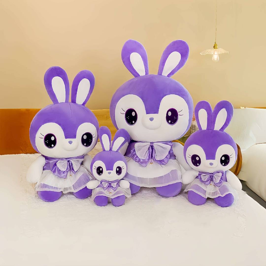 Kawaii Purple Rabbit Stuffed Toy