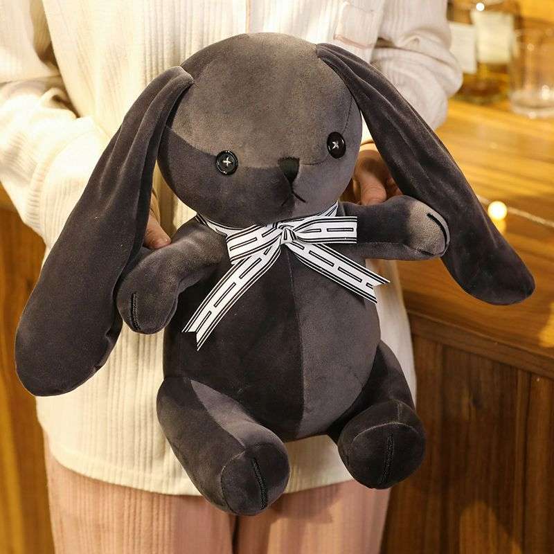 Black Gothic Bunny Plush