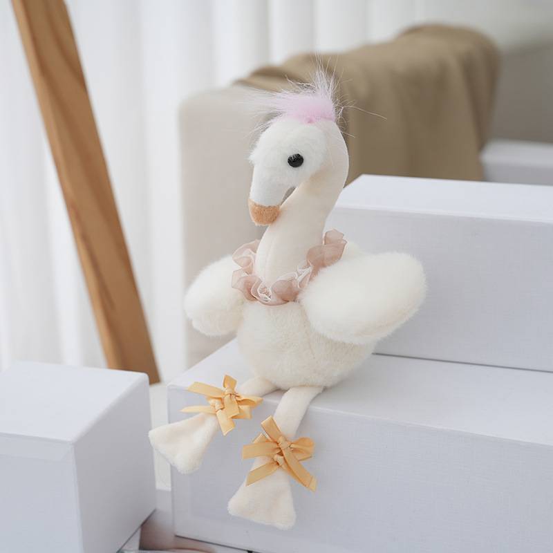 Cute Flamingo Plush Keychain