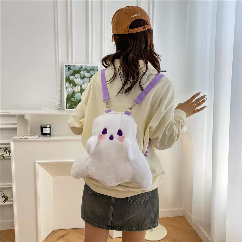 Cute Ghost Plush Backpack