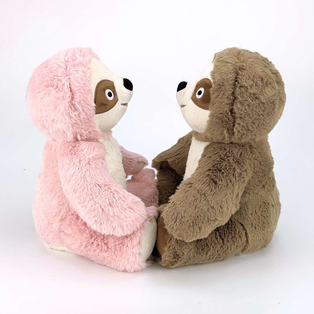 Mignon animal en peluche paresseux rose