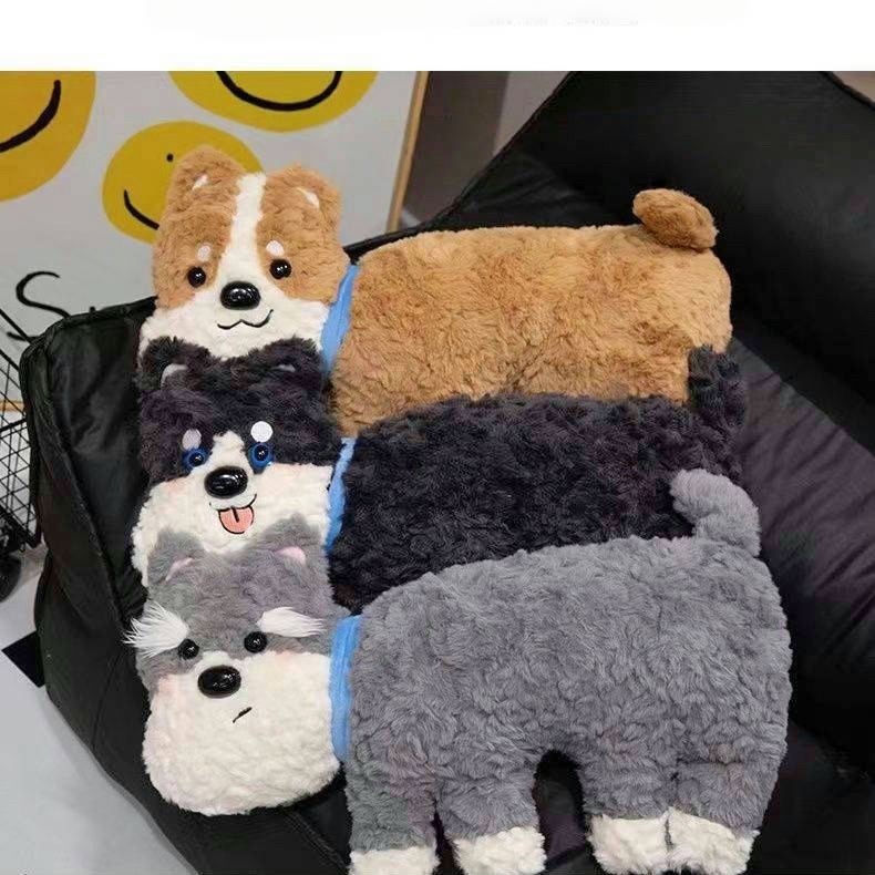 Cute Schnauzer Plush Pillow