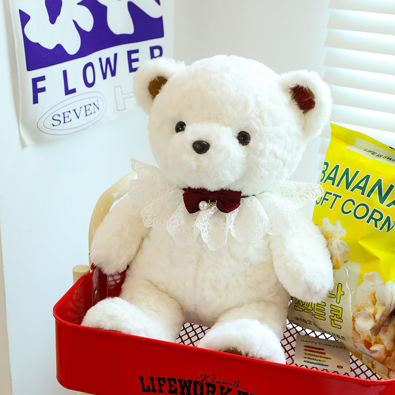 Cute White Teddy Bear Plush