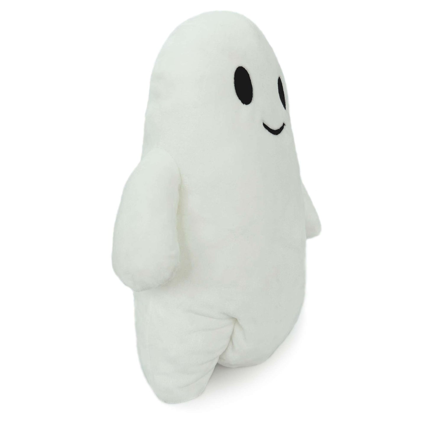 Side view of Glowing Ghost Stuffed Toy for Halloween