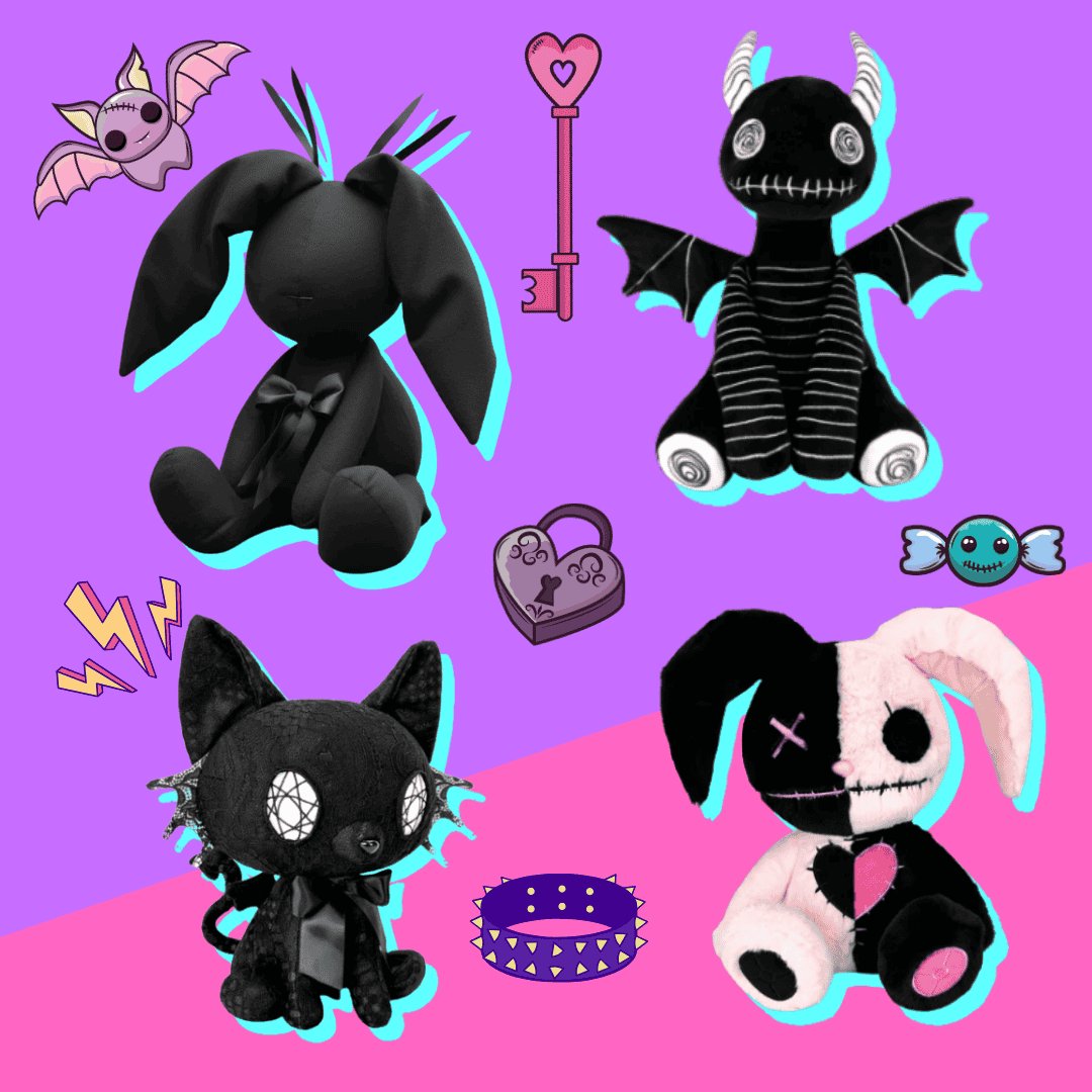 PlushThis Goth Plush Subscription Box PlushThis Goth Plush Subscription Box