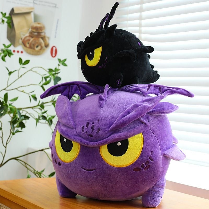 Grumpy Chubby Dragon Stuffed Animal