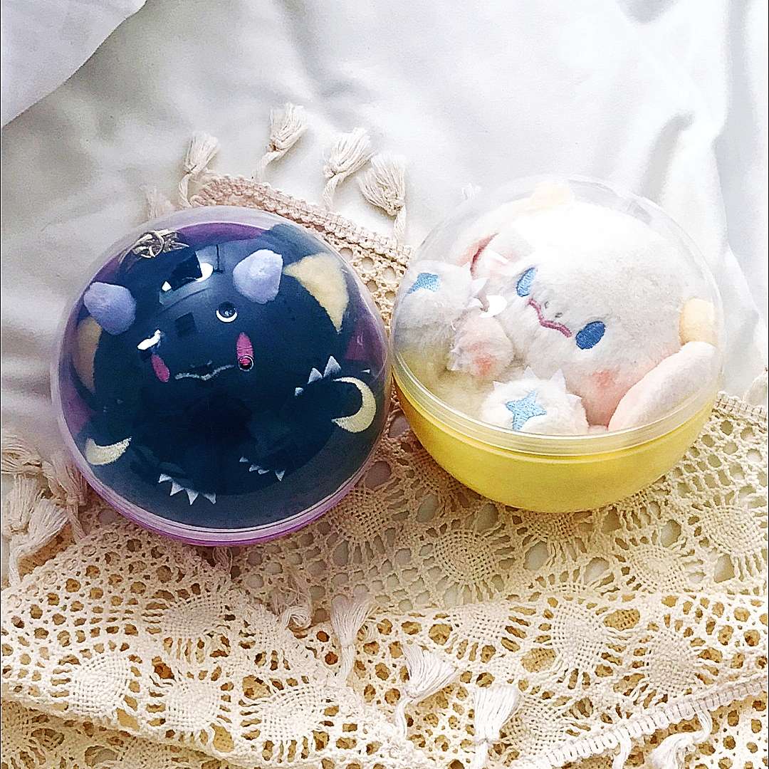 Kawaii Black White Plush