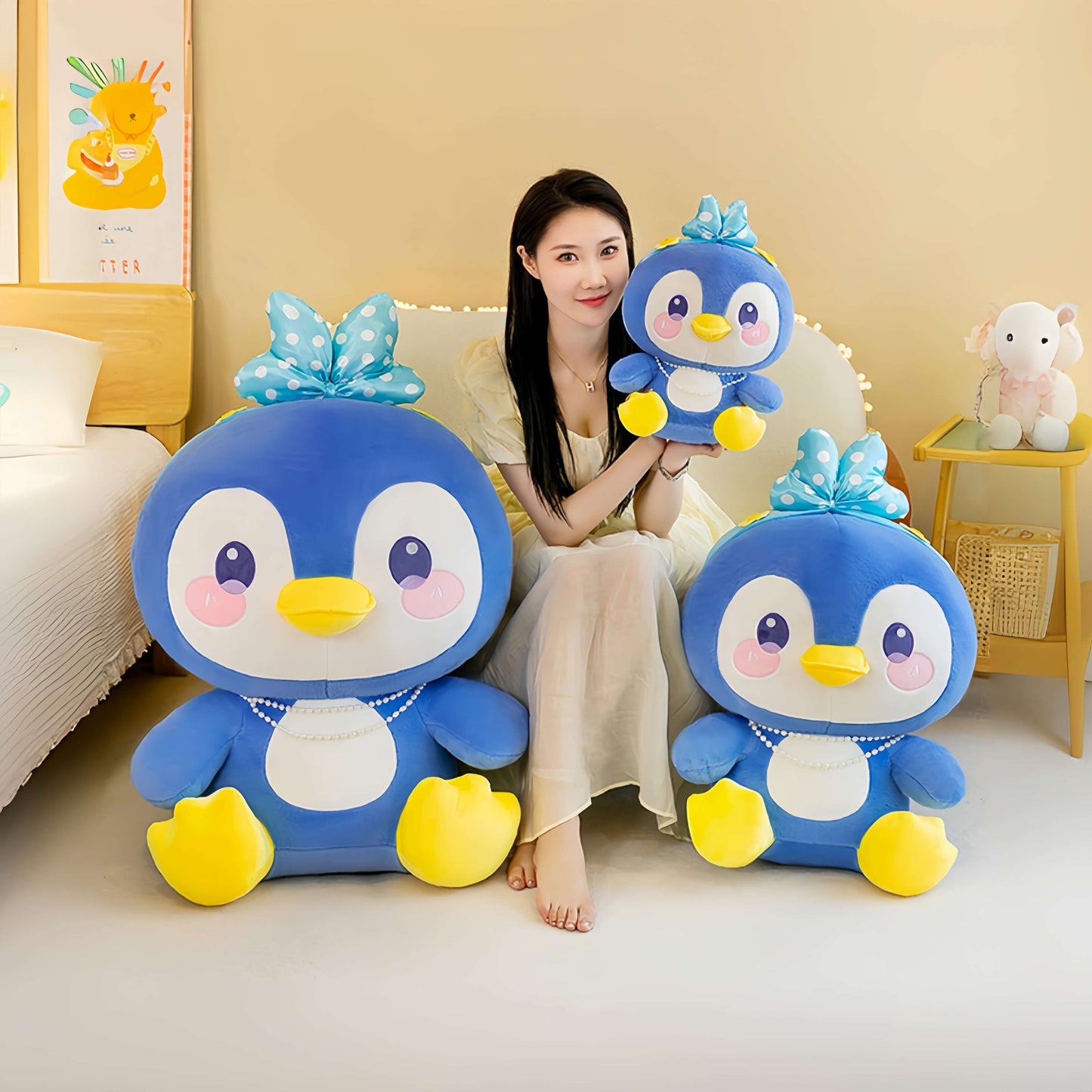 Kawaii Blue Penguin Plush
