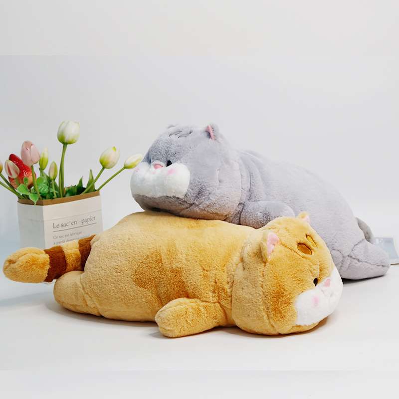 Kawaii Grey Cat Stuffed Animal