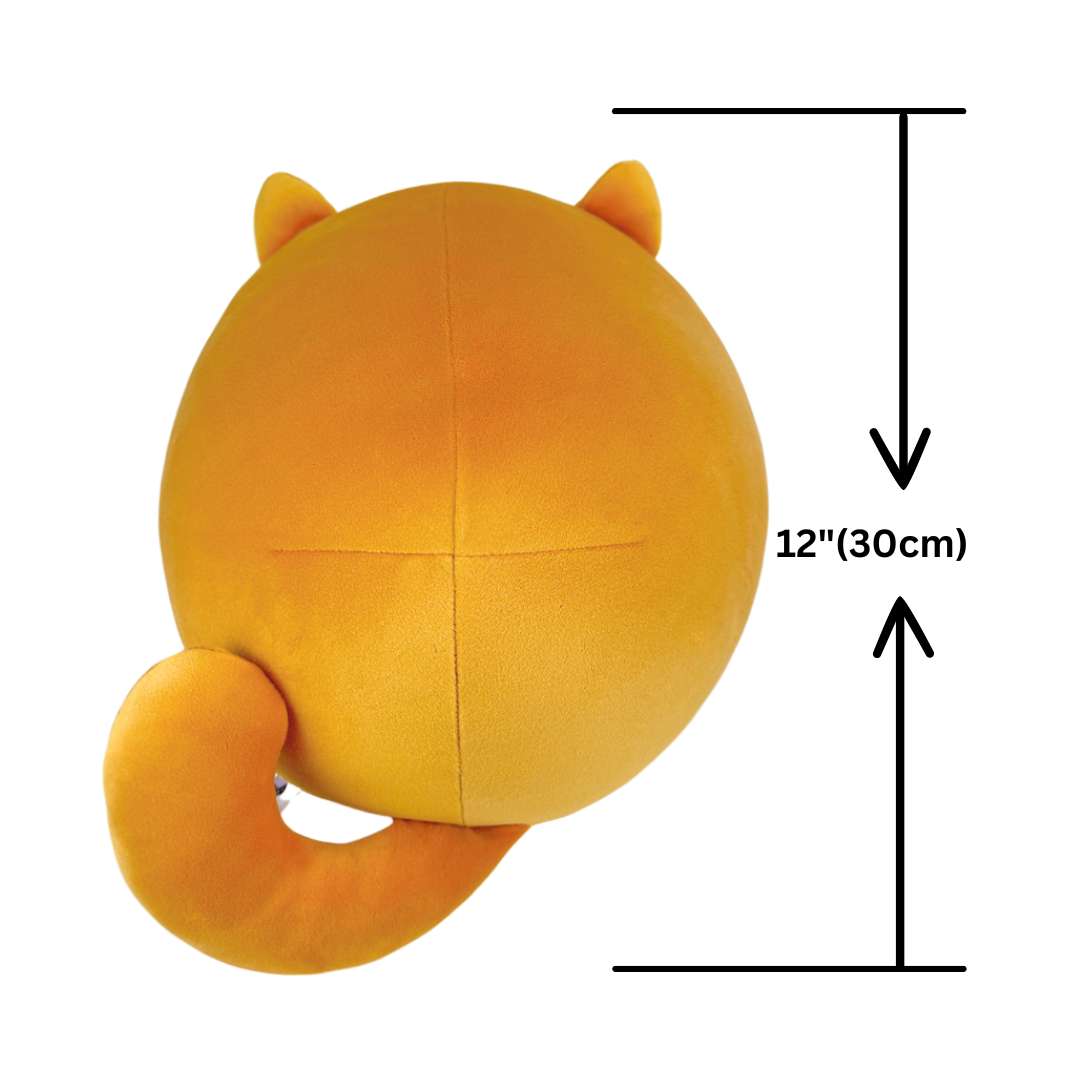 Sleeping Cute Ginger Cat Stuffed Animal