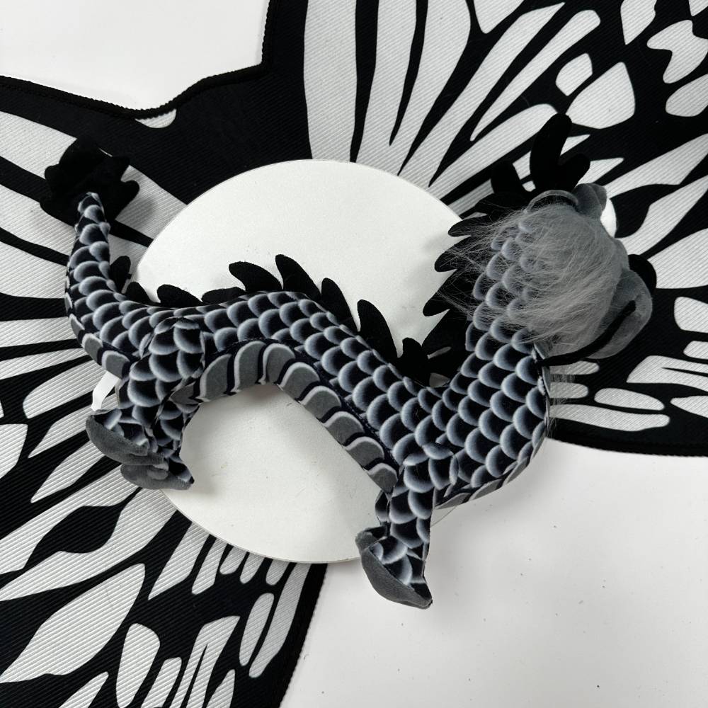 Cute Black Chinese Dragon Stuffed Animal