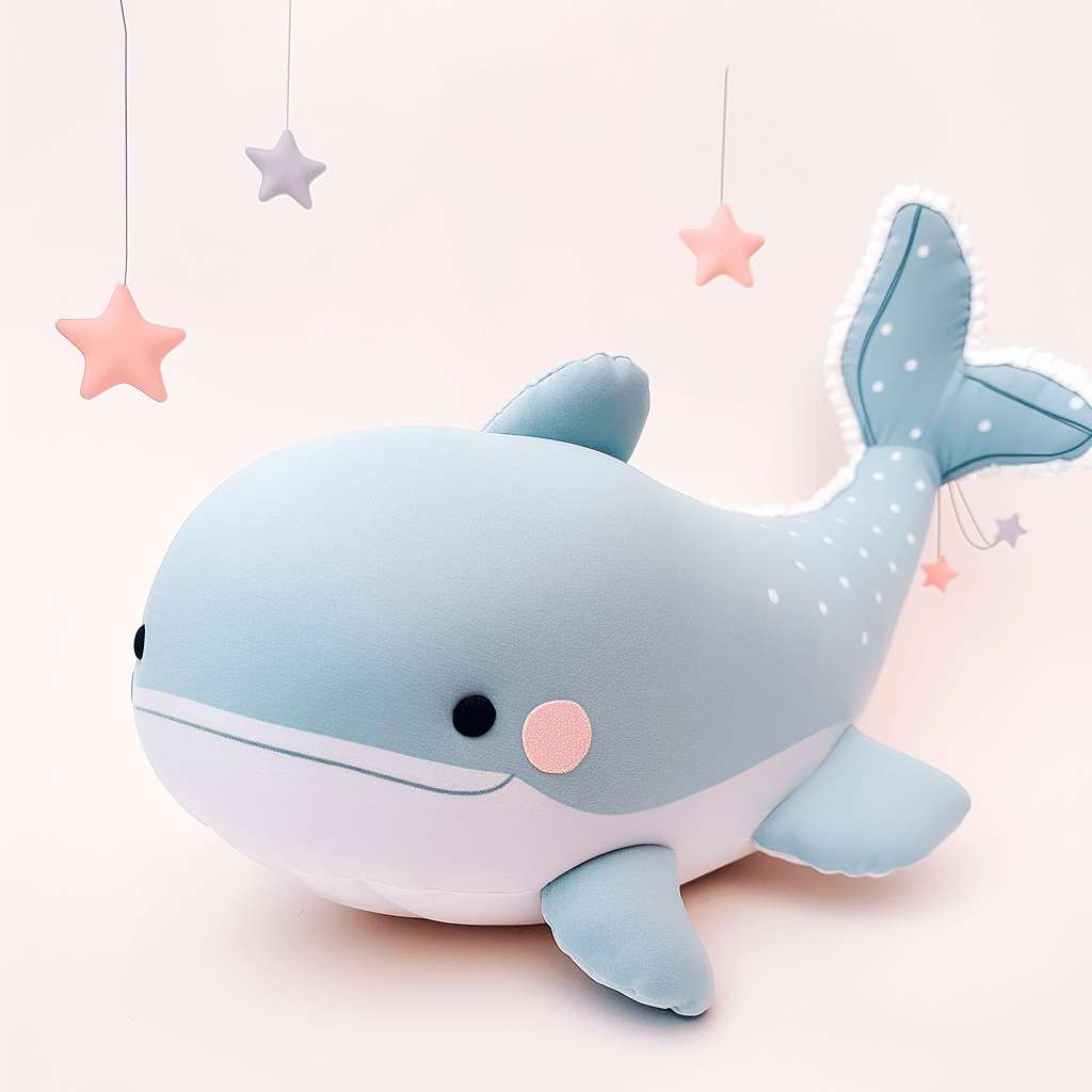 Kawaii Blue Whale Shark Stuffed Animal