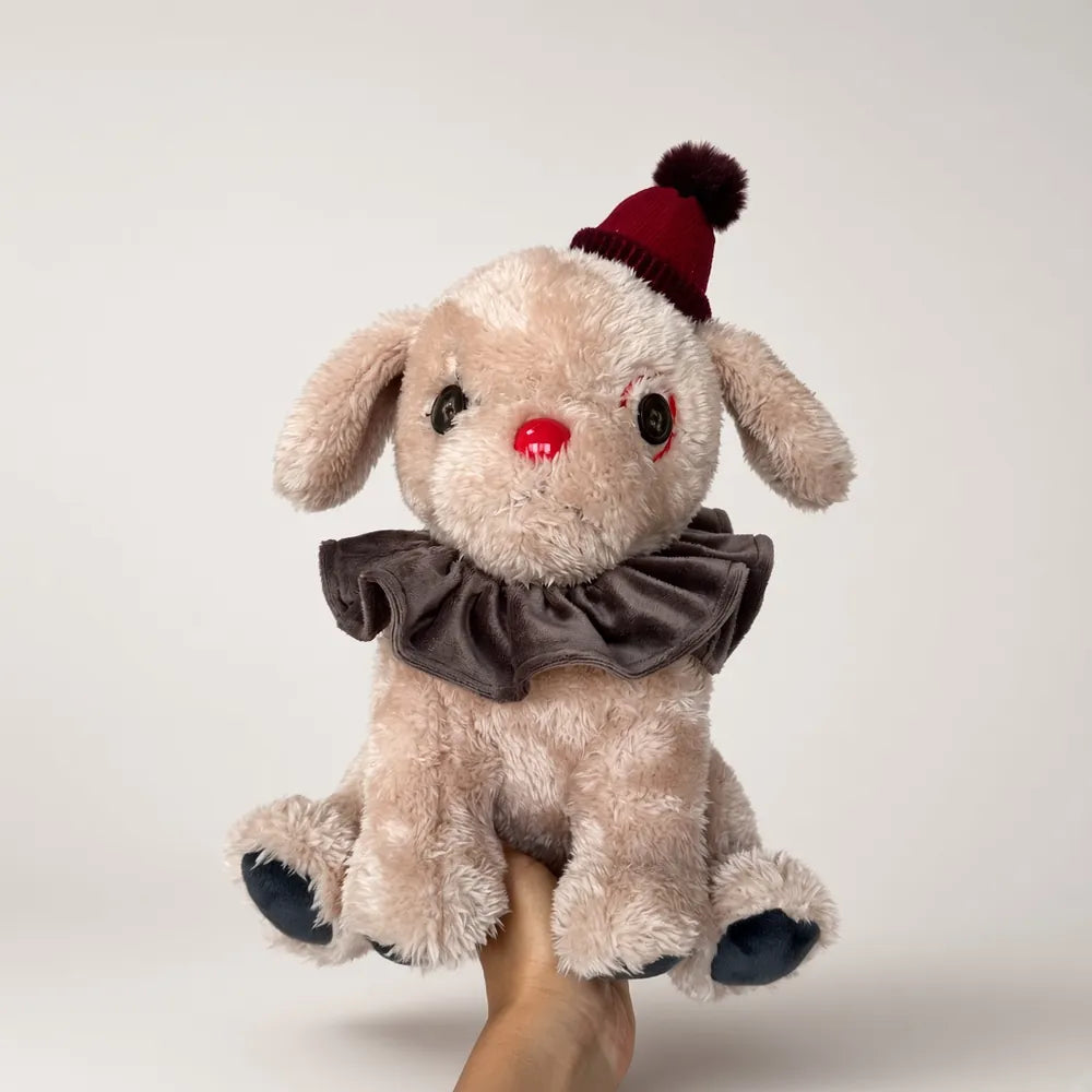 Clown Dog Beanie Stuffed Animal