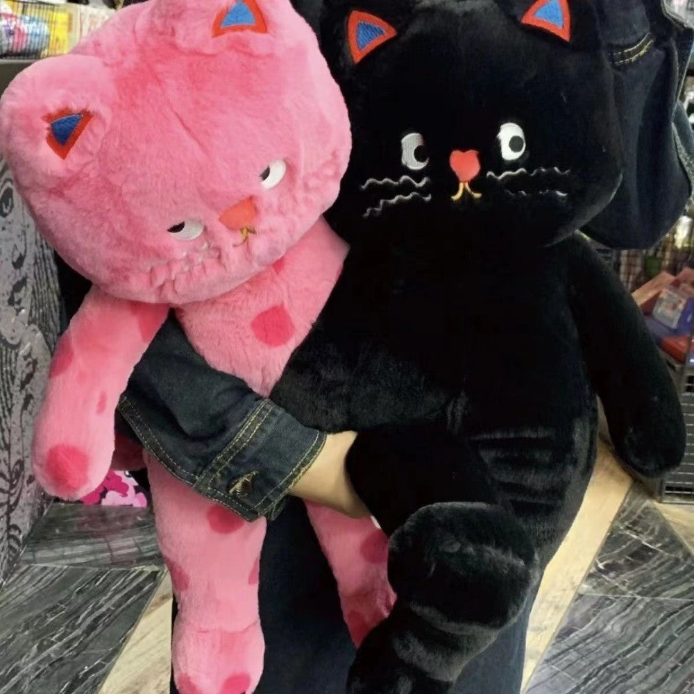 Cute Polka Dot Cat Stuffed Animal