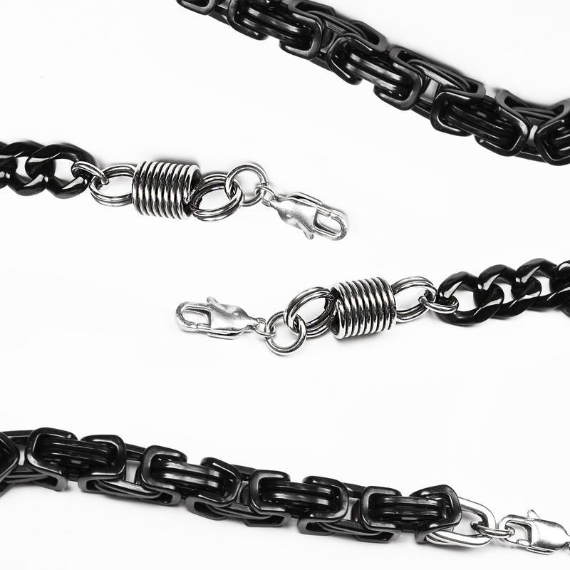 Punk Techwear Buckle Pendant Men's Choker