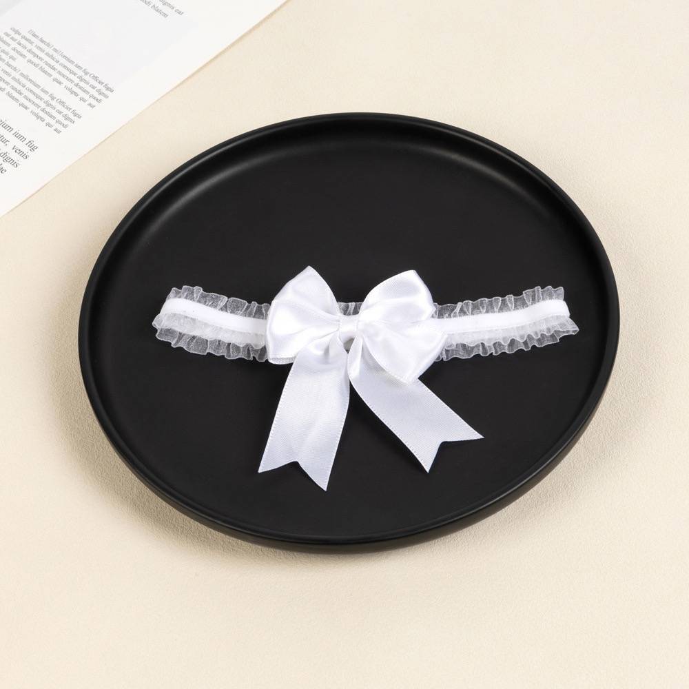 Cute Frill Ribbon Lace Thigh Choker