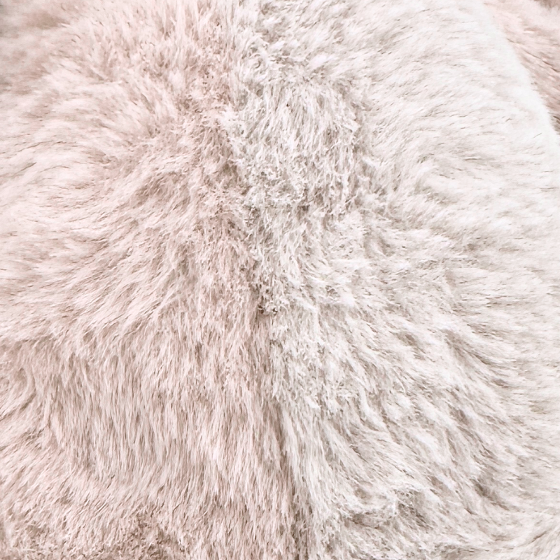 soft pink color plush fabric