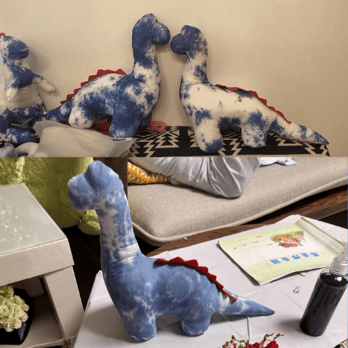 Dinosaur Plush Tie Dye