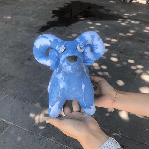 Goat Plush Tie Dye