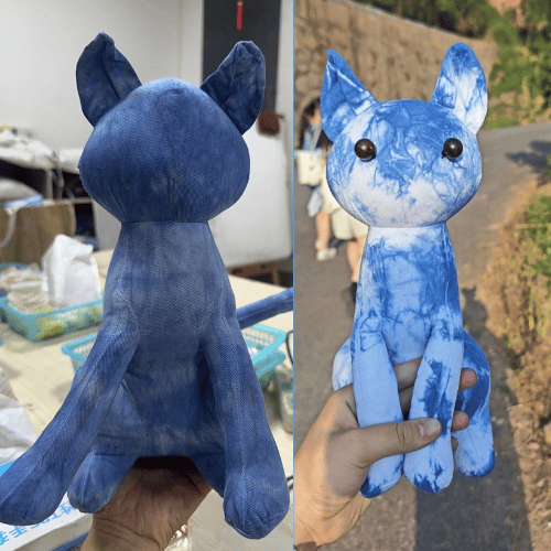 Cat Plush Tie Dye