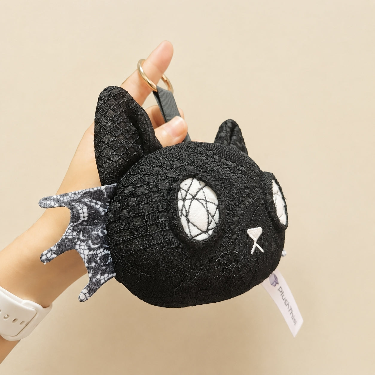 Vampire Goth Black Cat Plush