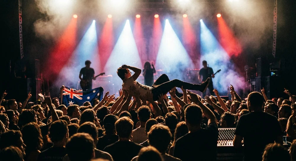 Australian Metalcore Concert Crowd