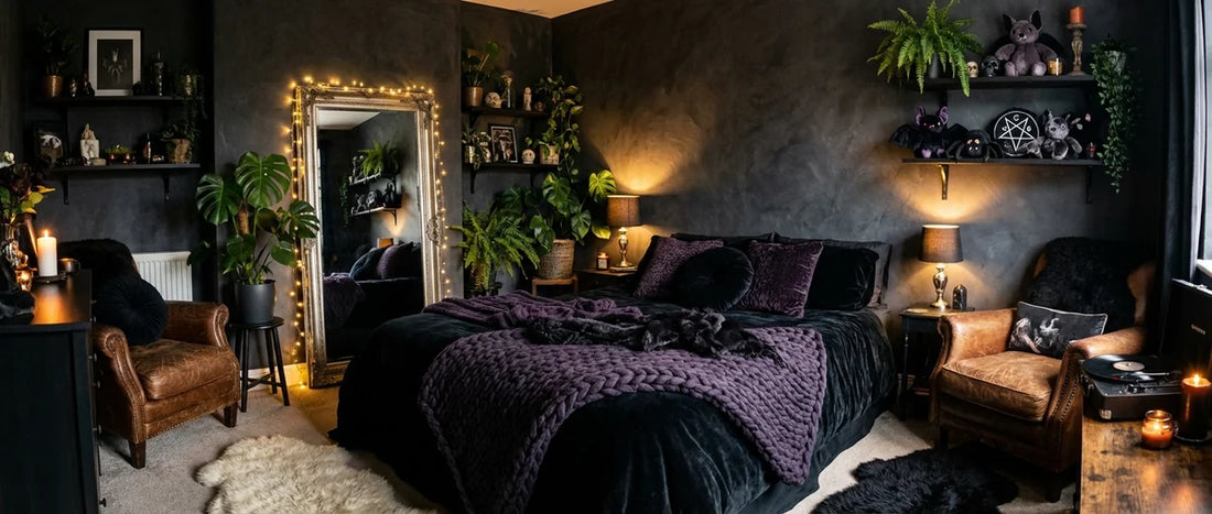 Ideen für die Raumgestaltung im dunklen Stil: Ein Leitfaden für Gothic- und Whimsigoth-Stile im Jahr 2026 – PlushThis| Plushies & Stuffed Animals