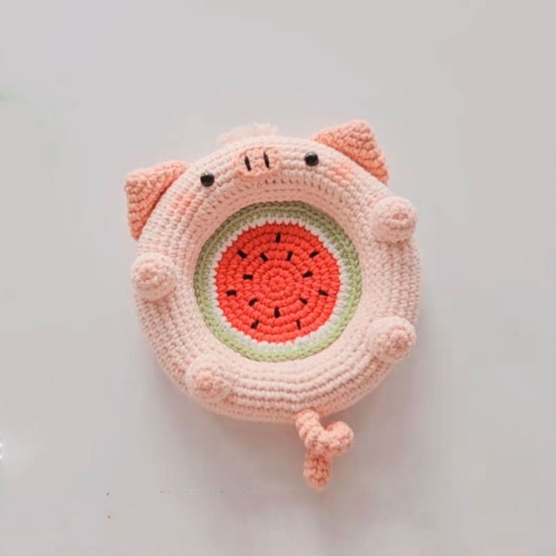 Crocheted cup coaster