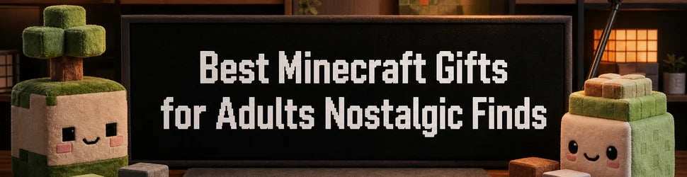 Best Minecraft Gifts for Adults Nostalgic Finds PlushThis blog feature picture