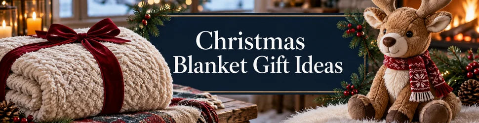 Christmas Blanket Gift Ideas — PlushThis blog feature picture