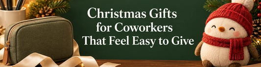 Christmas Gifts for Coworkers That Feel Easy to Give — PlushThis blog feature picture