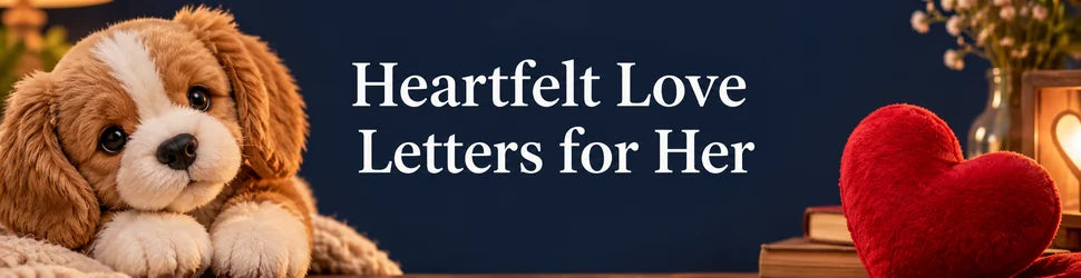 Heartfelt Love Letters for Her PlushThis blog feature picture