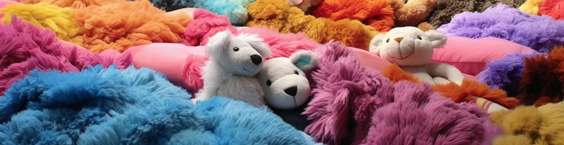 faux fur fabirc and long pile fabric of making stuffed animal