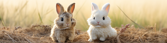 two rabbits