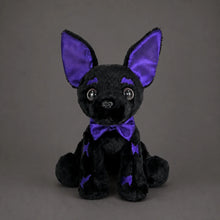 Cyber Goth Black Chihuahua Stuffed Animal – Front View