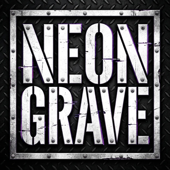 Metalcore Band Logo Neon Grave