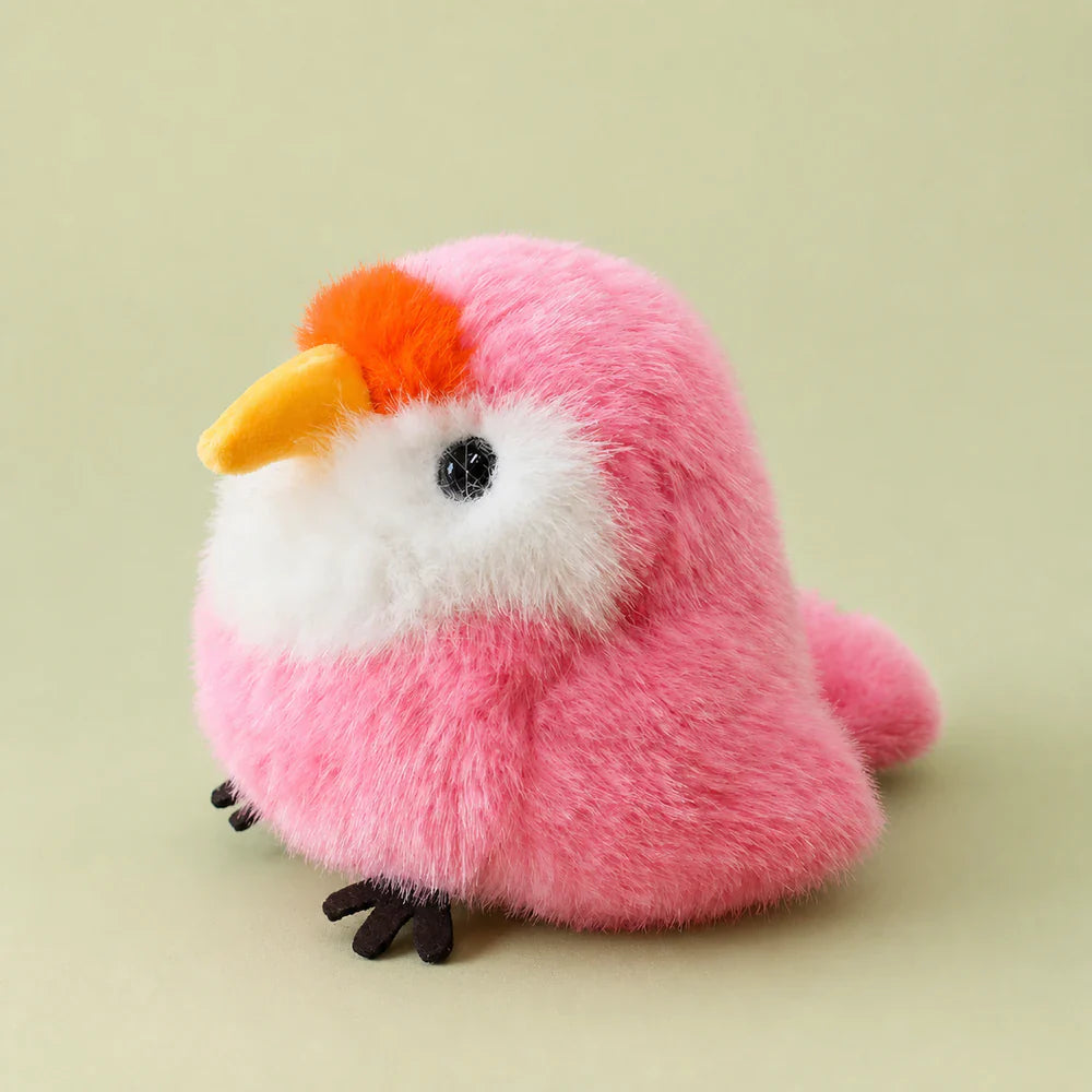 Pink Parrot Plush - Studio View