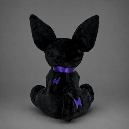 Cyber Goth Black Chihuahua Stuffed Animal – Back View