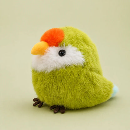 Lime Parrot Plush - Studio View