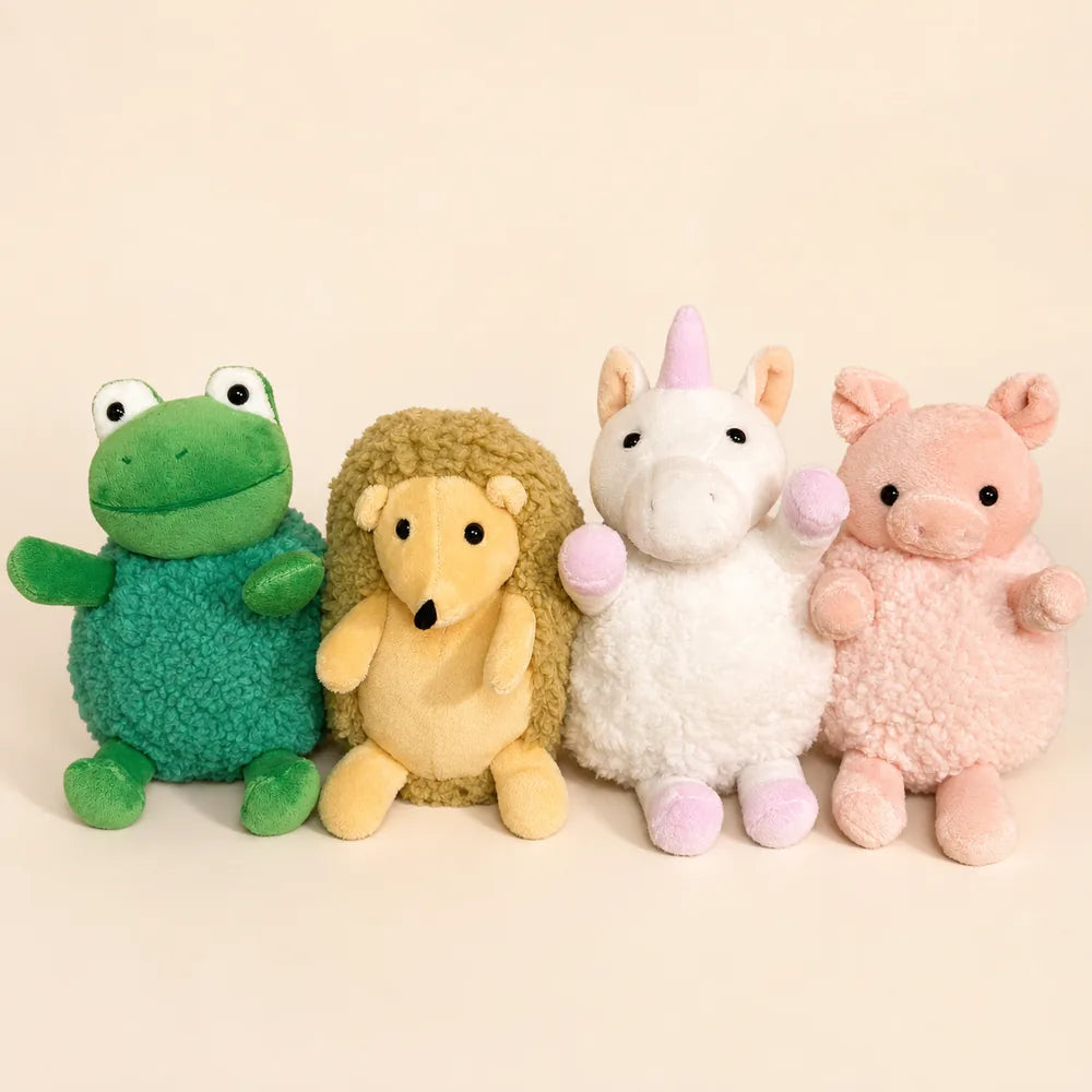 Fuzzy Plush Animal Collection Group Studio View