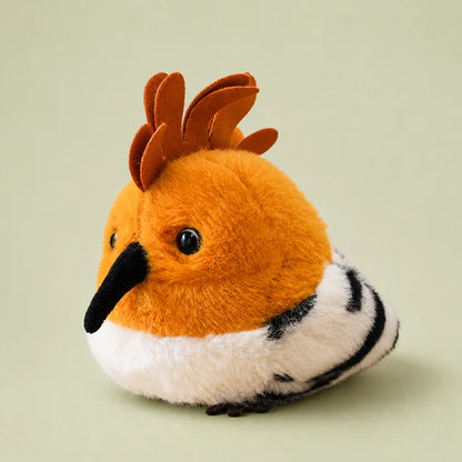 Orange Hoopoe Plush - Studio View