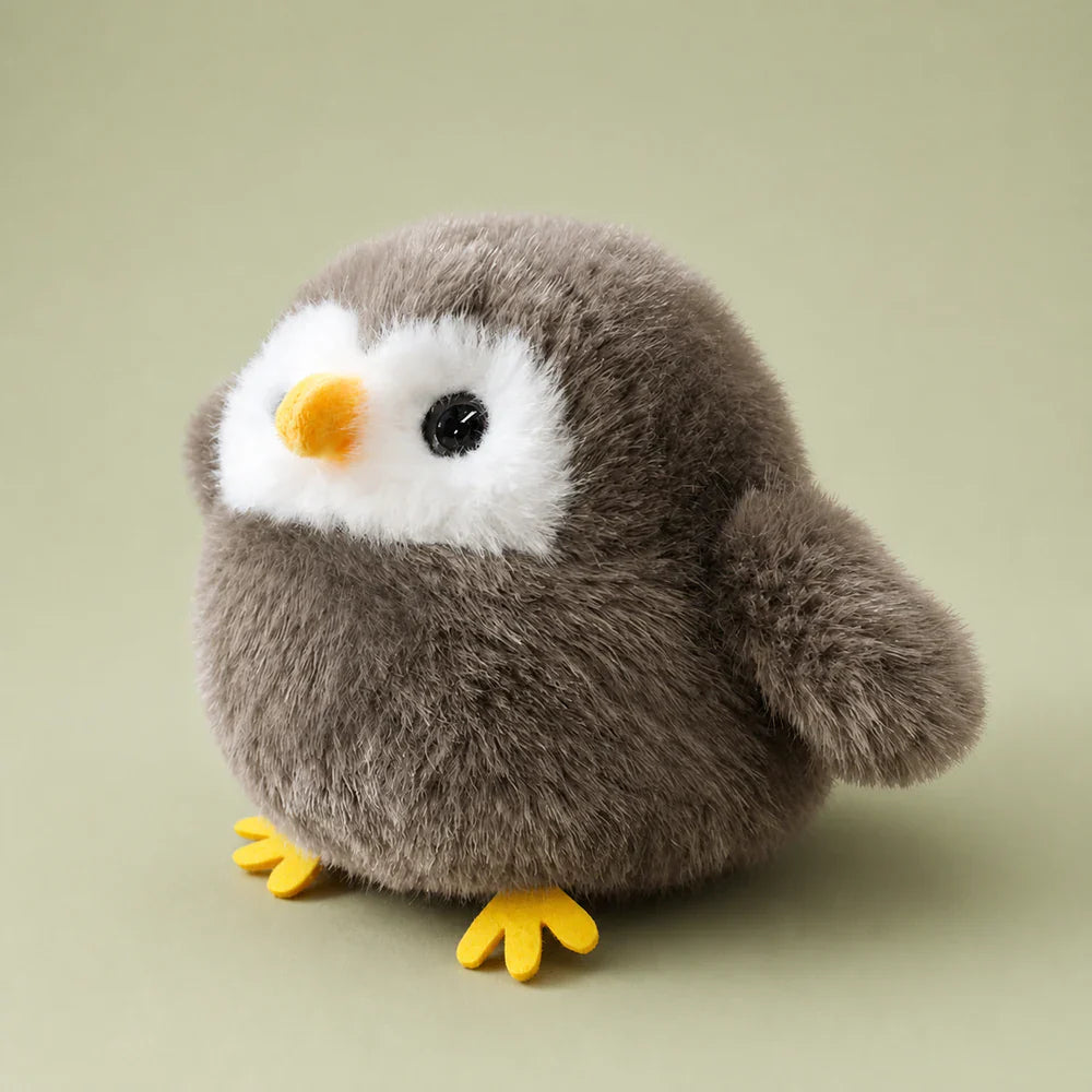 Gray Penguin Plush - Studio View