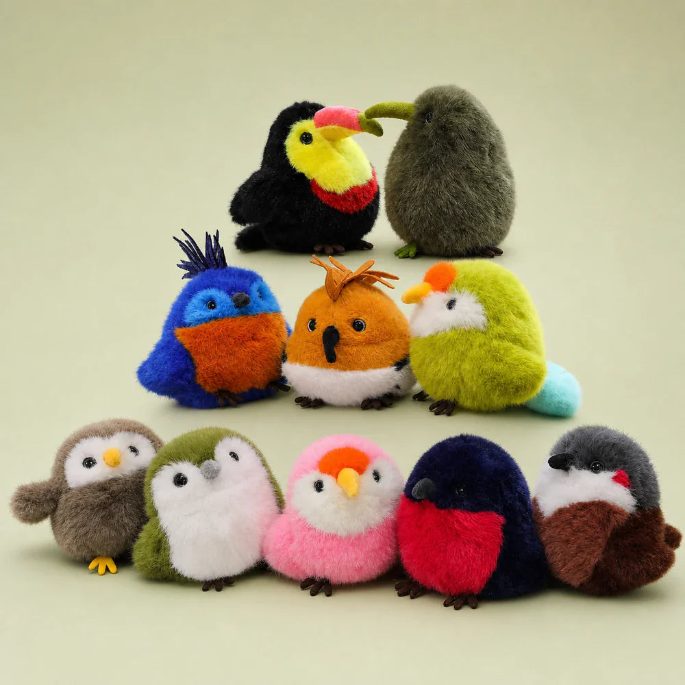Mini Bird Plush Collection - Full Set