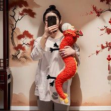 Cute red Dragon Plush Long Pillow