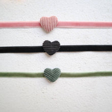 Cute Heart Velvet Cord Choker