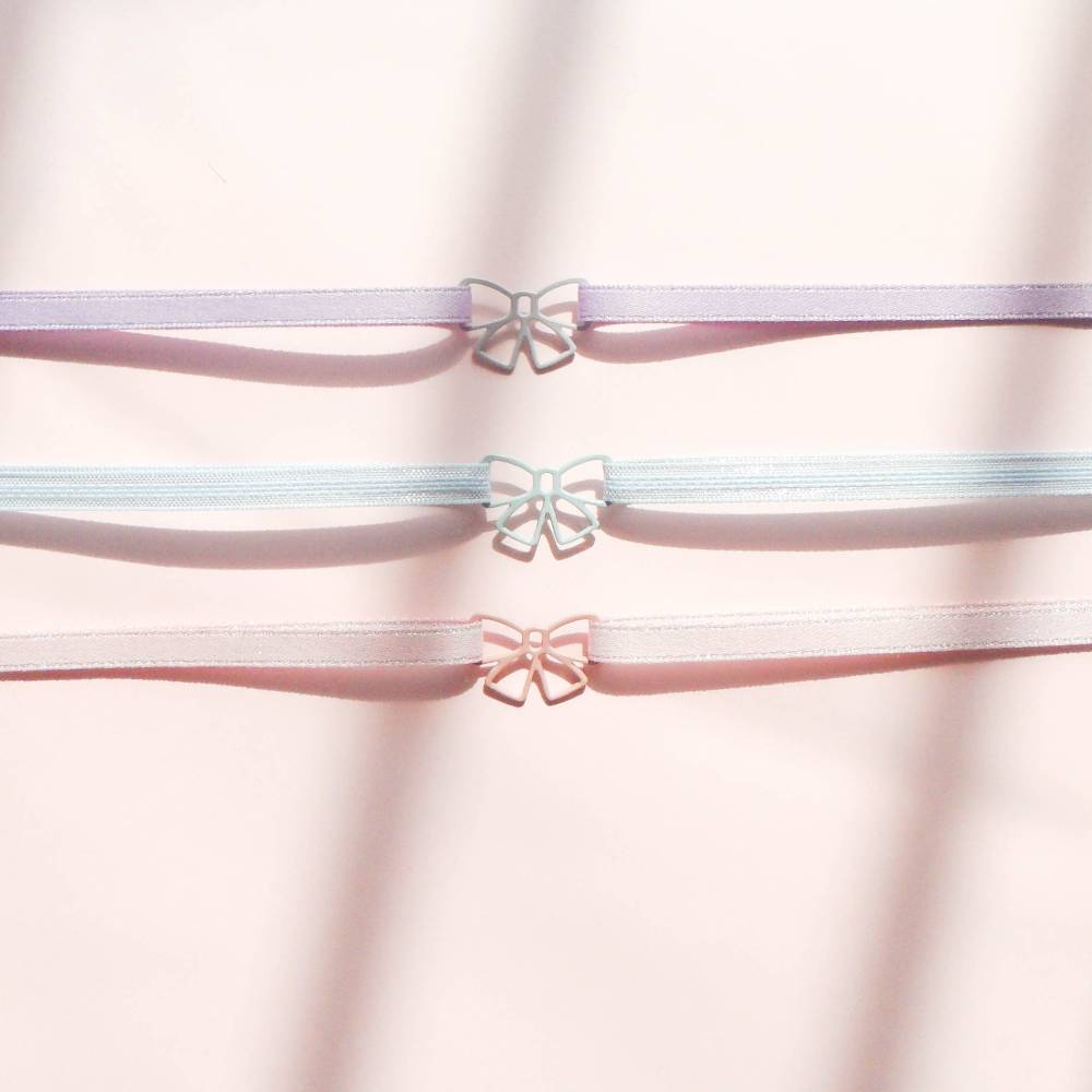 Cute Ribbon Motif Cord Choker