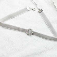 Cute Sparkling Charm Velvet Cord Choker