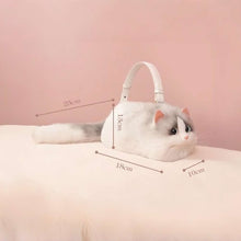 Adorable White Ragdoll Cat Plush Bag
