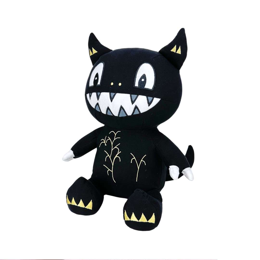 black horror stuffed animal